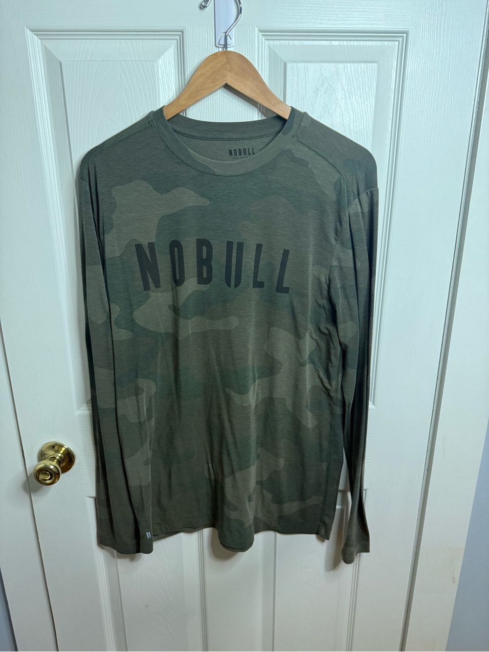 NOBULL Men's Olive Camo Long Sleeve Performance Tee